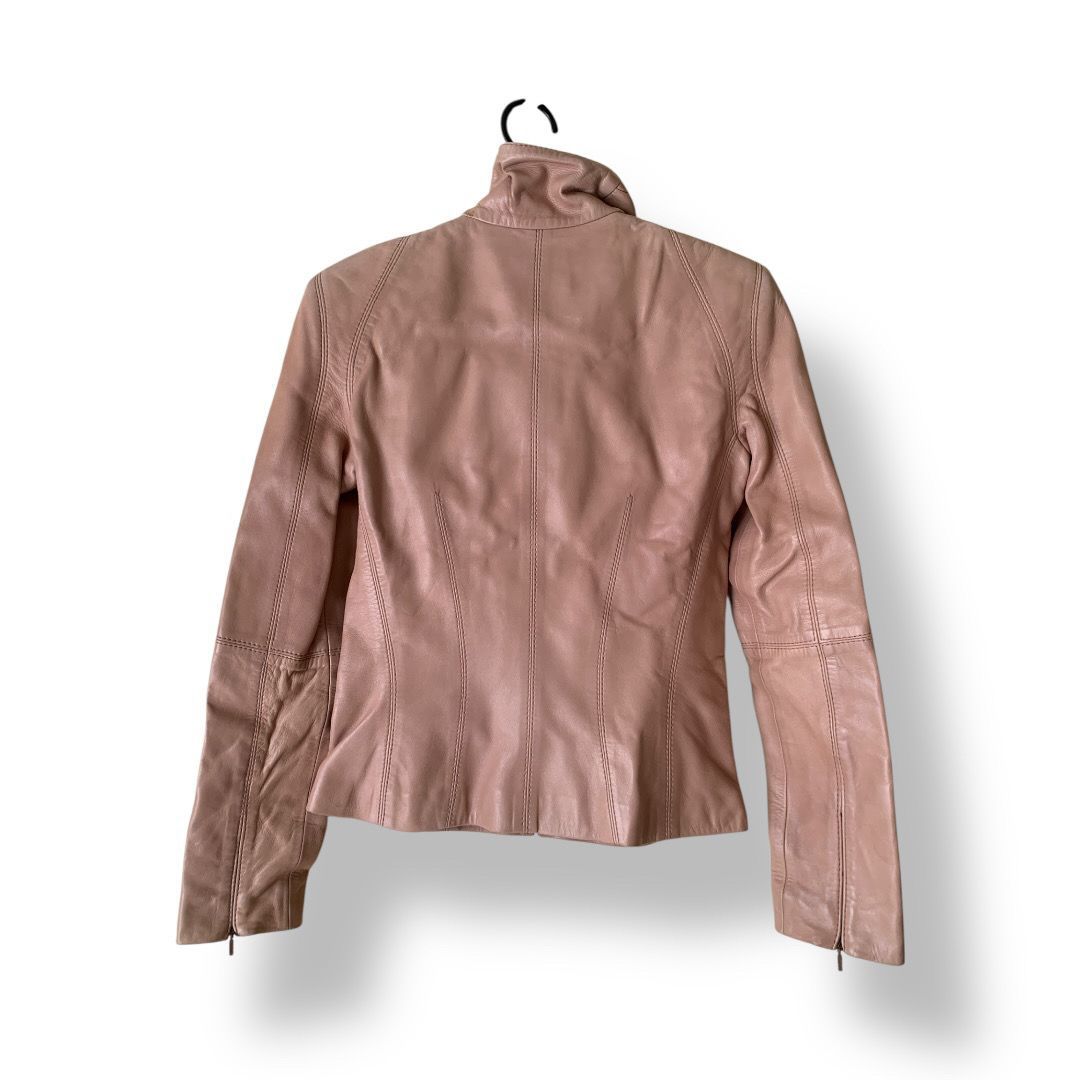 LOEWE(ロエベ) レザージャケット ピンクベージュ色 サイズ記載なし