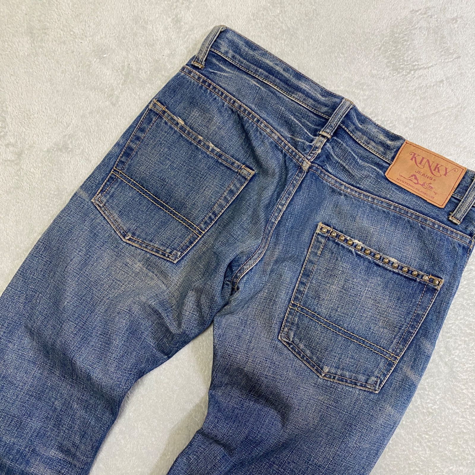 HYSTERIC GLAMOUR ストレートデニム スタッズ ヒステリックグラマー 