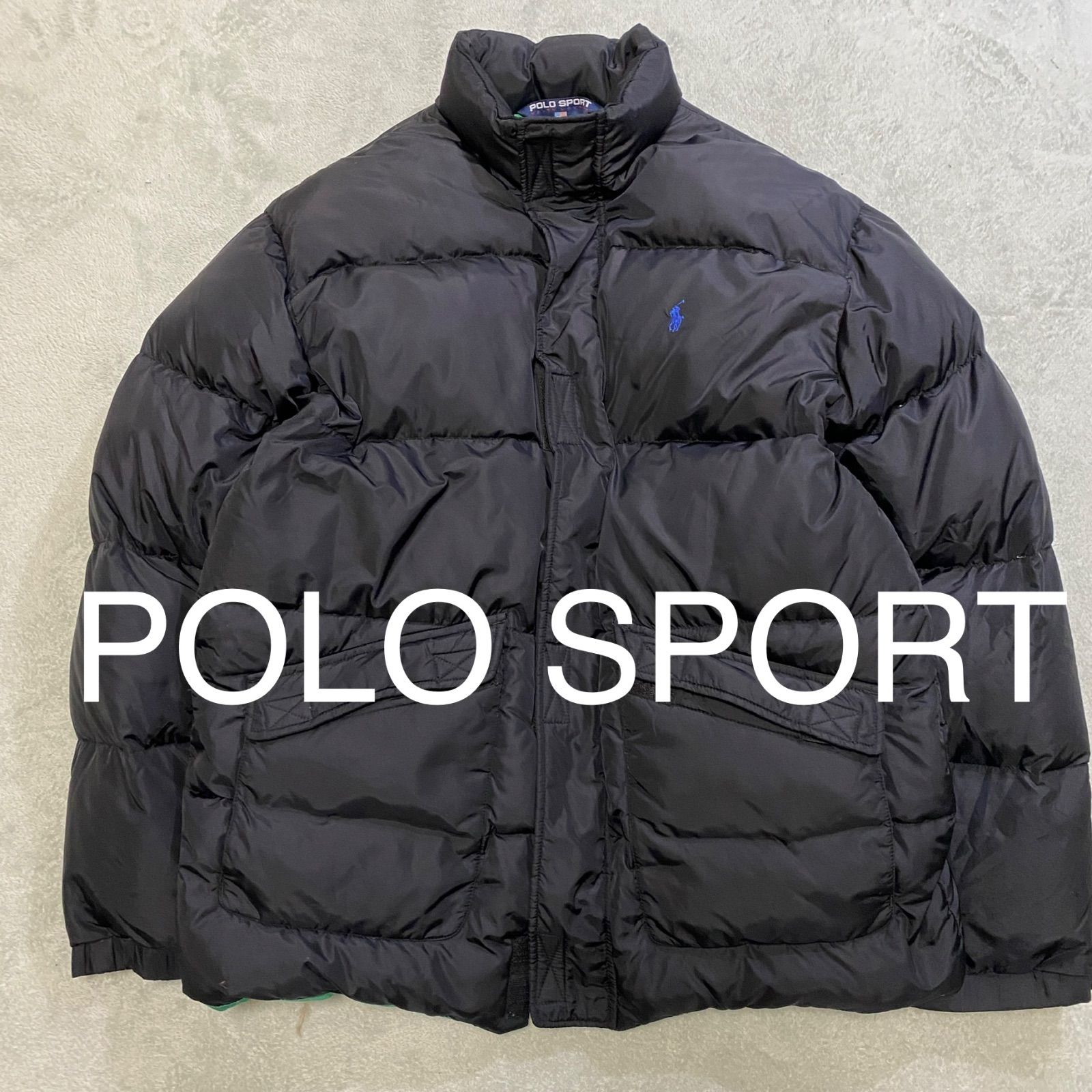 POLO SPORT ブラック ダウンジャケット サイズXL 状態良好 ラルフ