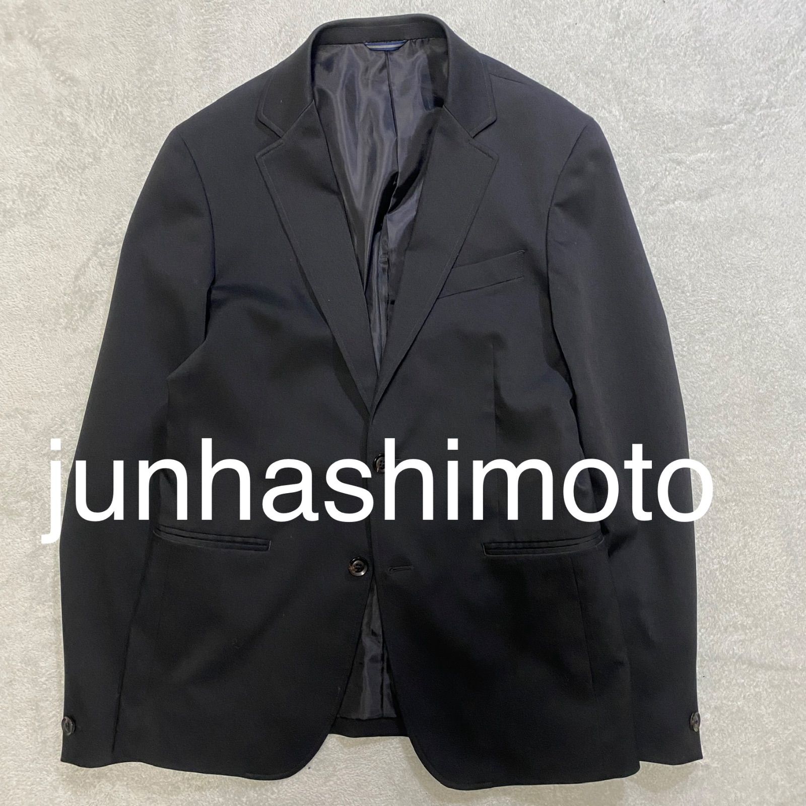 jun hashimoto ブラック テーラードジャケット イージージャケット