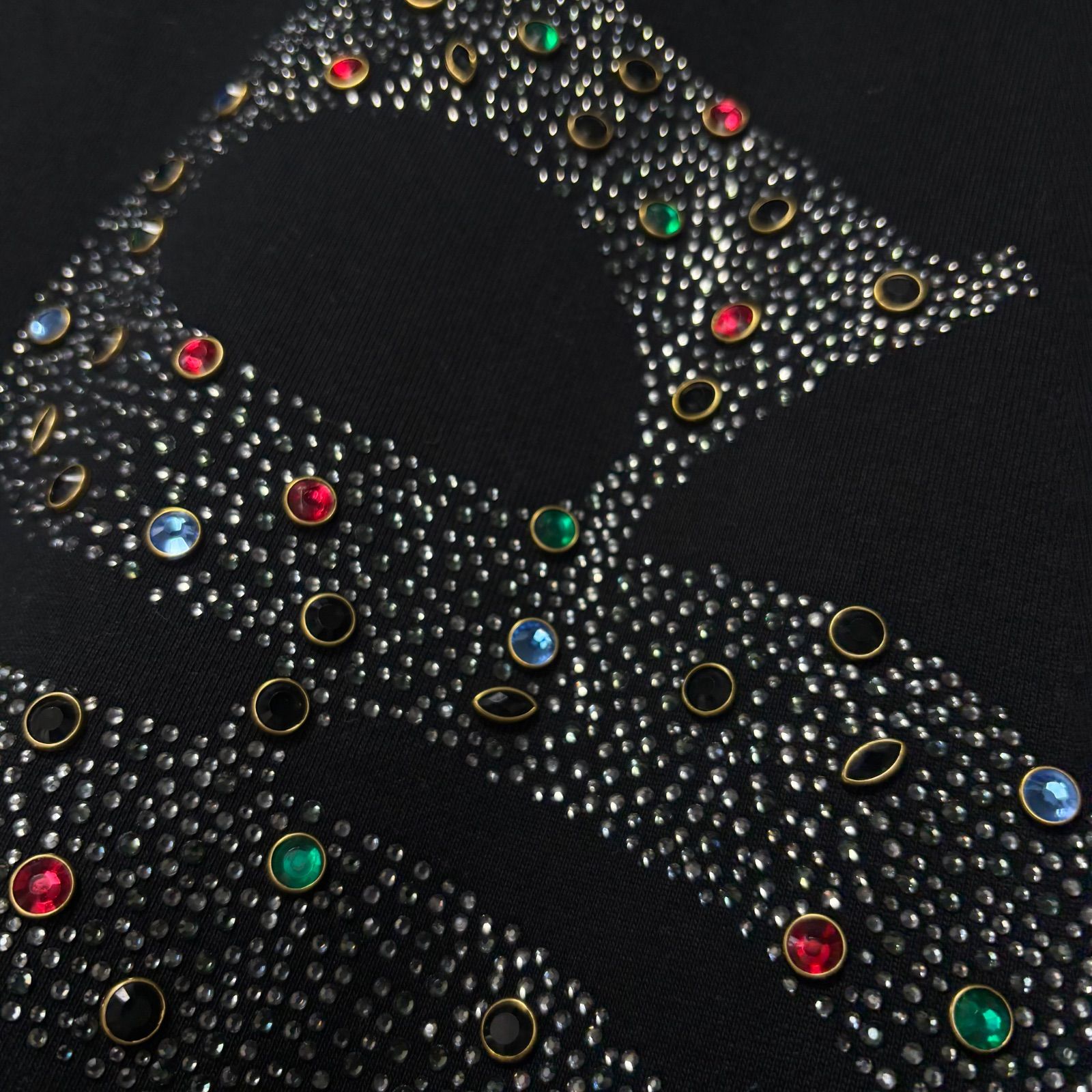 新品タグ付 SUPPLIER サプライヤー ラインストーン ジップパーカー