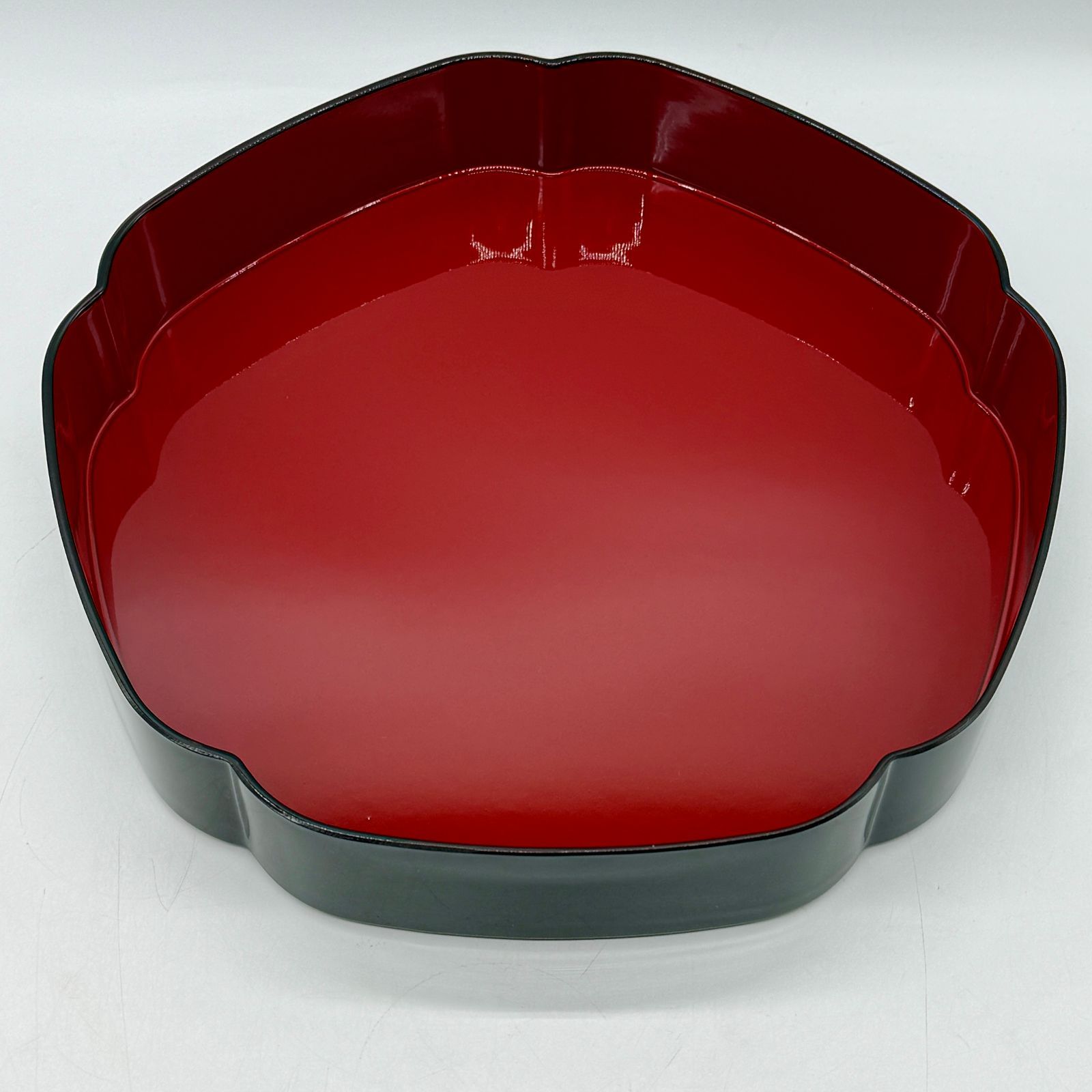 美品】山本寛斎（Kansai Yamamoto）デザイン燦花 漆器 梅型松花堂 二段