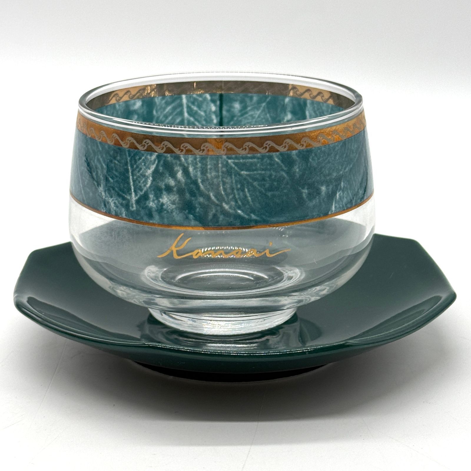 未使用品】山本寛斎 kansai fine china ガラス冷茶 5客セット 箱付き