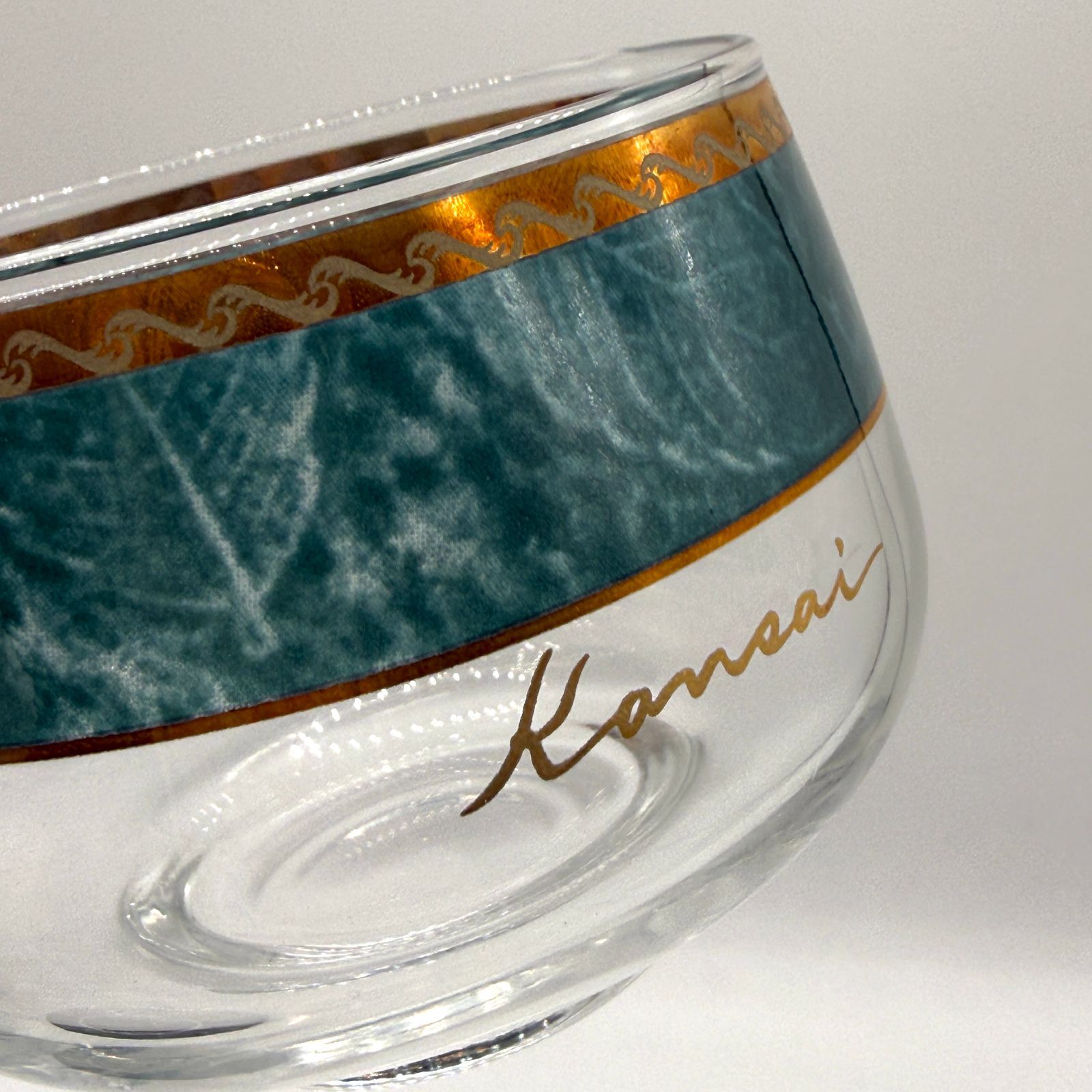 未使用品】山本寛斎 kansai fine china ガラス冷茶 5客セット 箱付き