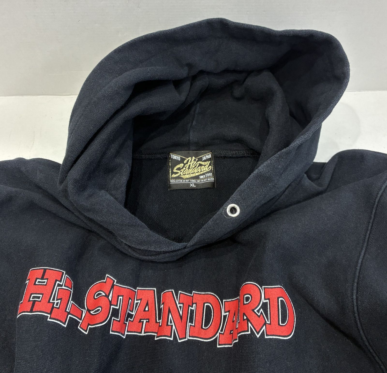 中古 Hi-Standard FATWRECK CHORDS パーカー XL ブラック 使用感有