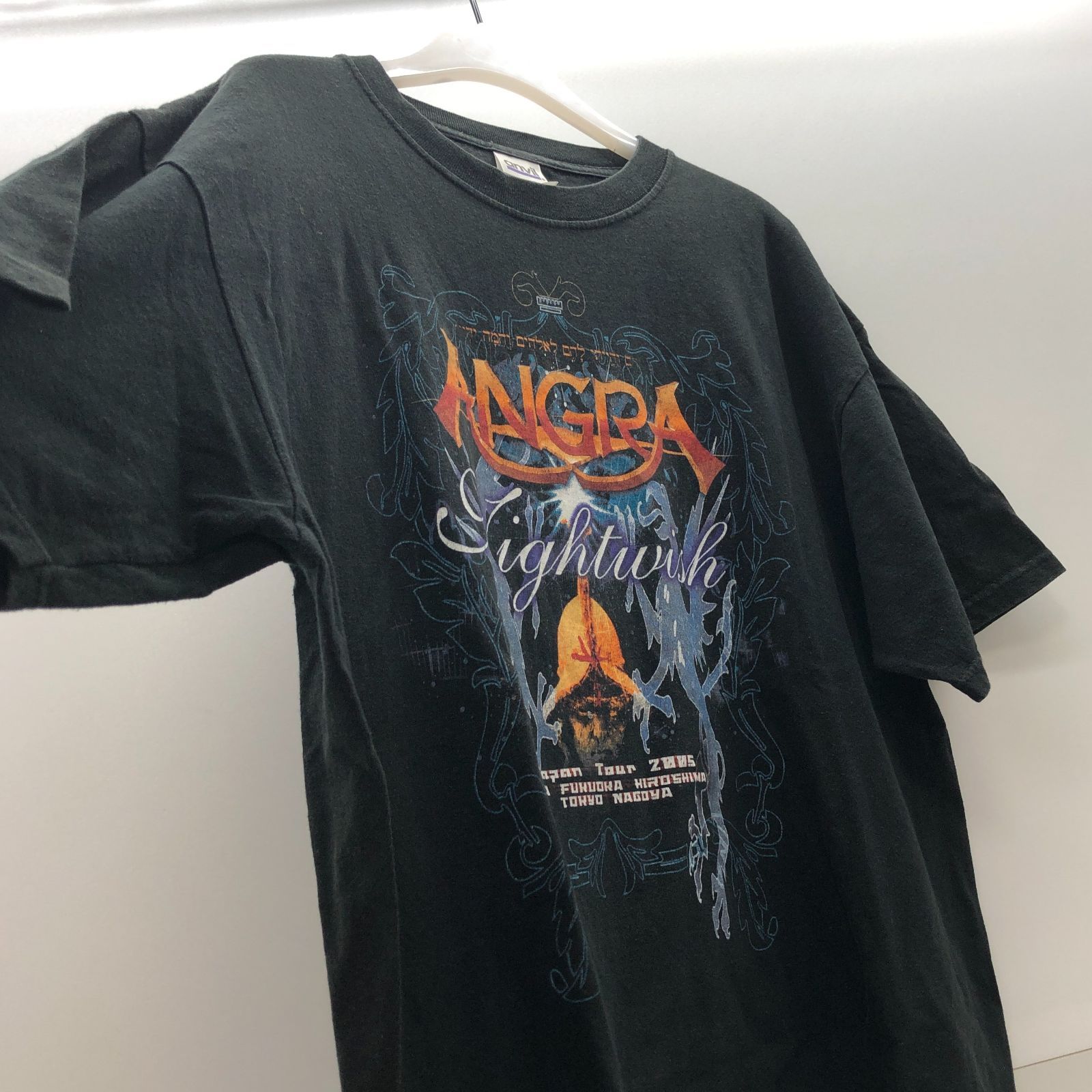 ANGRA NIGHTWISH Japan Tour 2005 ライブTシャツ Lサイズ ブラック 黒