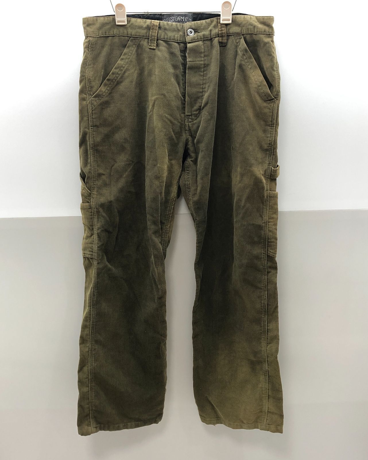 STUSSY WORKGEAR メンズ コーデュロイ パンツ カーキ ス32サイズ テューシー SGAW26-0594