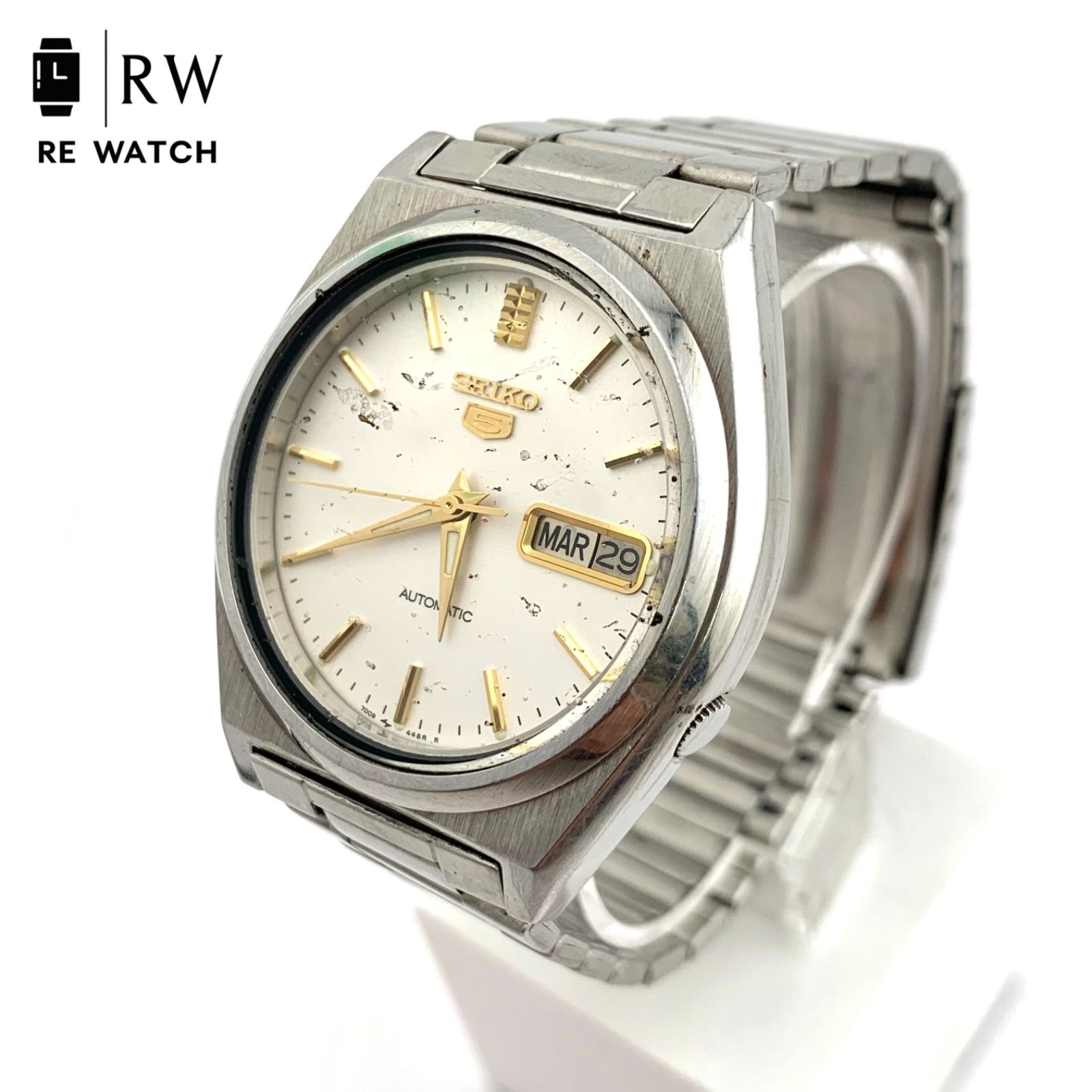 ジャンク】SEIKO 7008-876A 自動巻き時計 シルバー - メルカリ