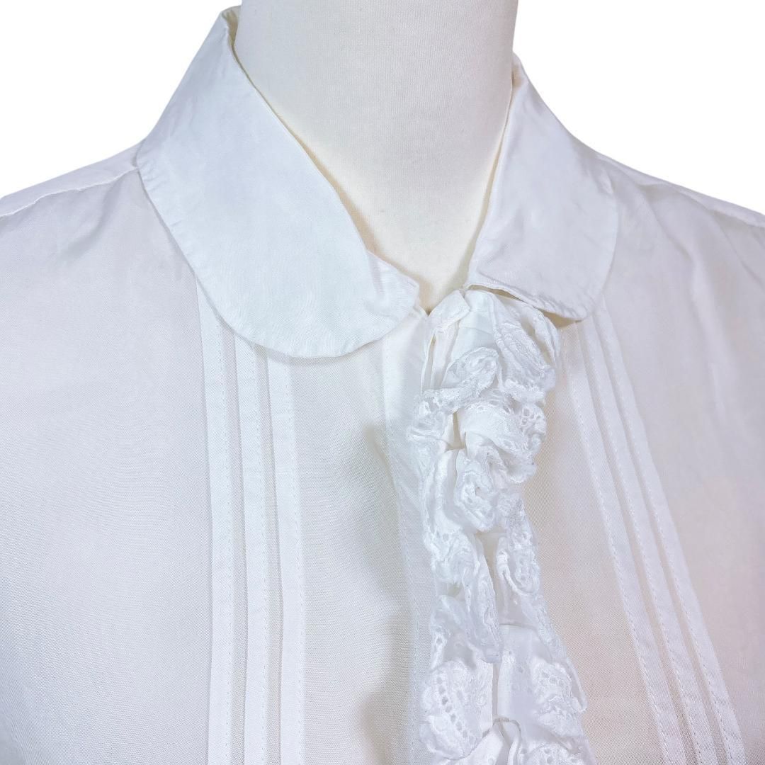 美品】tricot COMME des GARCONS 半袖ブラウス フリル - メルカリ