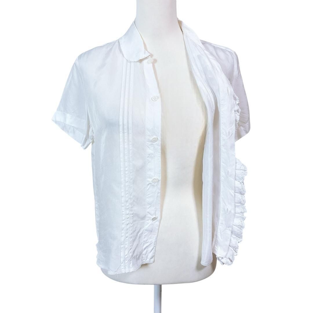 美品】tricot COMME des GARCONS 半袖ブラウス フリル - メルカリ