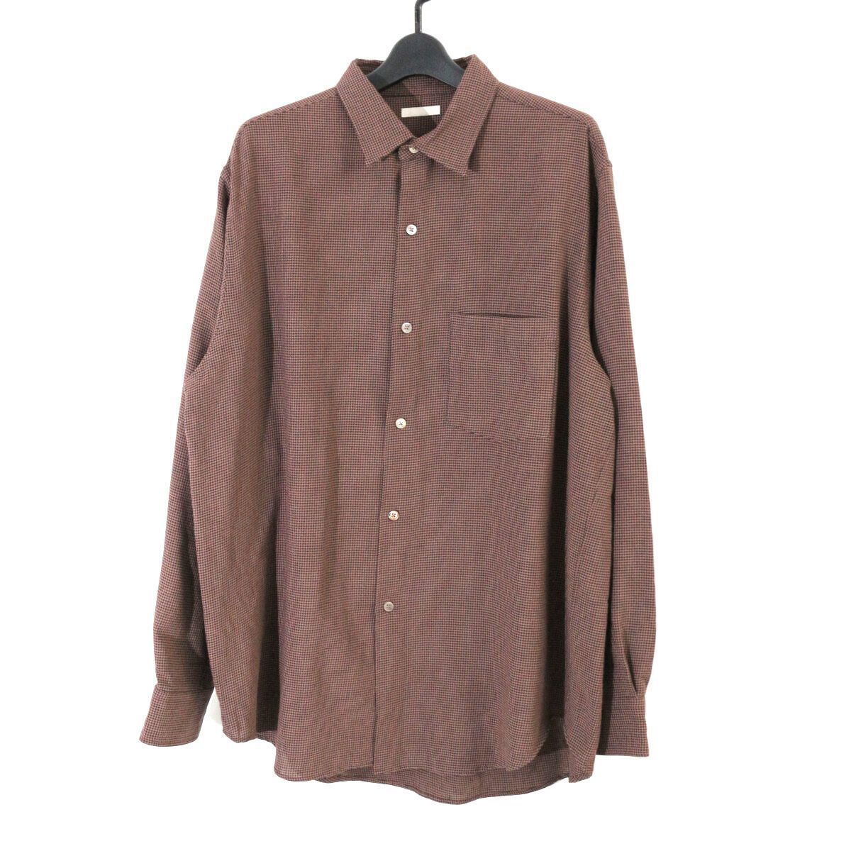 ULTERIOR アルテリア 25AW RAYON LINEN CHECK SHIRT レーヨンリネン