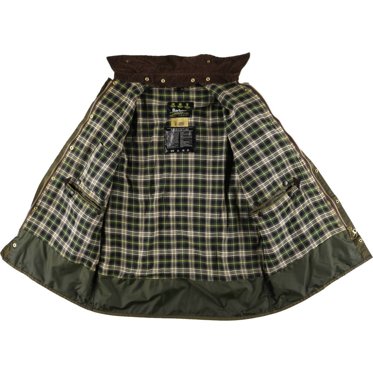 古着 90年代 バブアー Barbour BORDER ボーダー 旧3ワラント ワックス