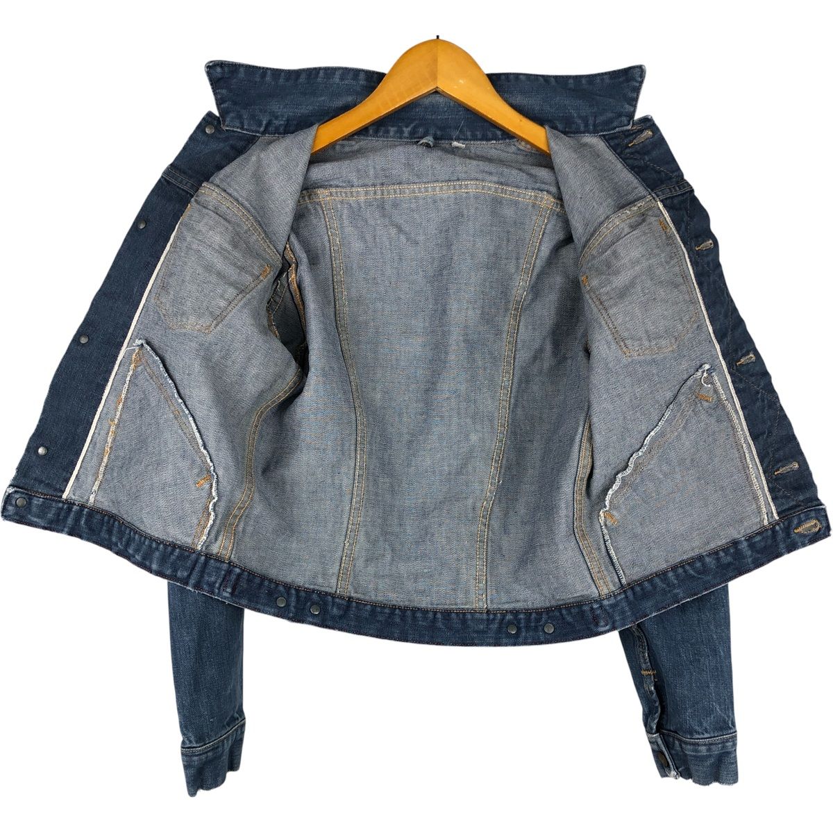 古着 ラングラー Wrangler デニムジャケット Gジャン メンズS相当