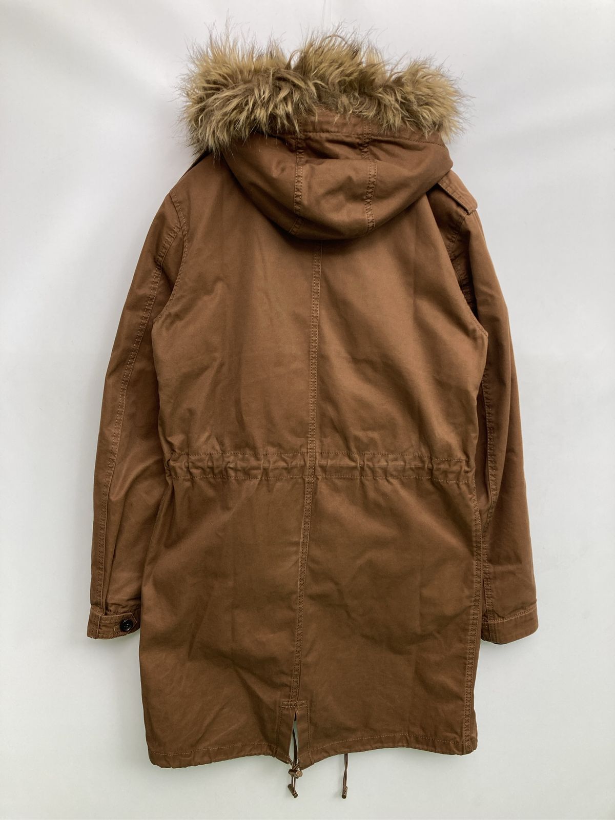 ZARA MAN ザラマン モッズコート USA S ブラウン コットン フェイク