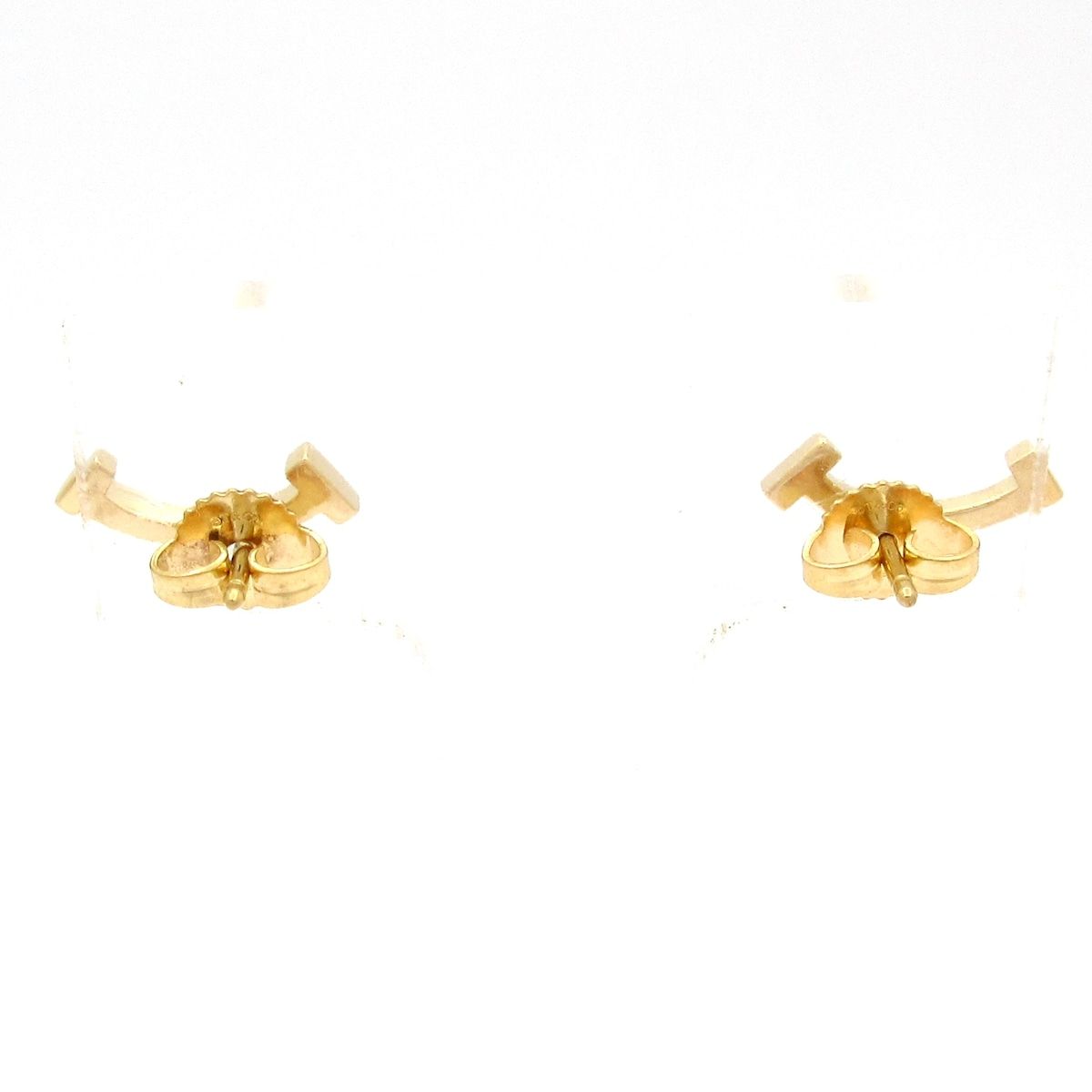 TIFFANY&Co.(ティファニー) ピアス美品 Tスマイル K18YG - メルカリ