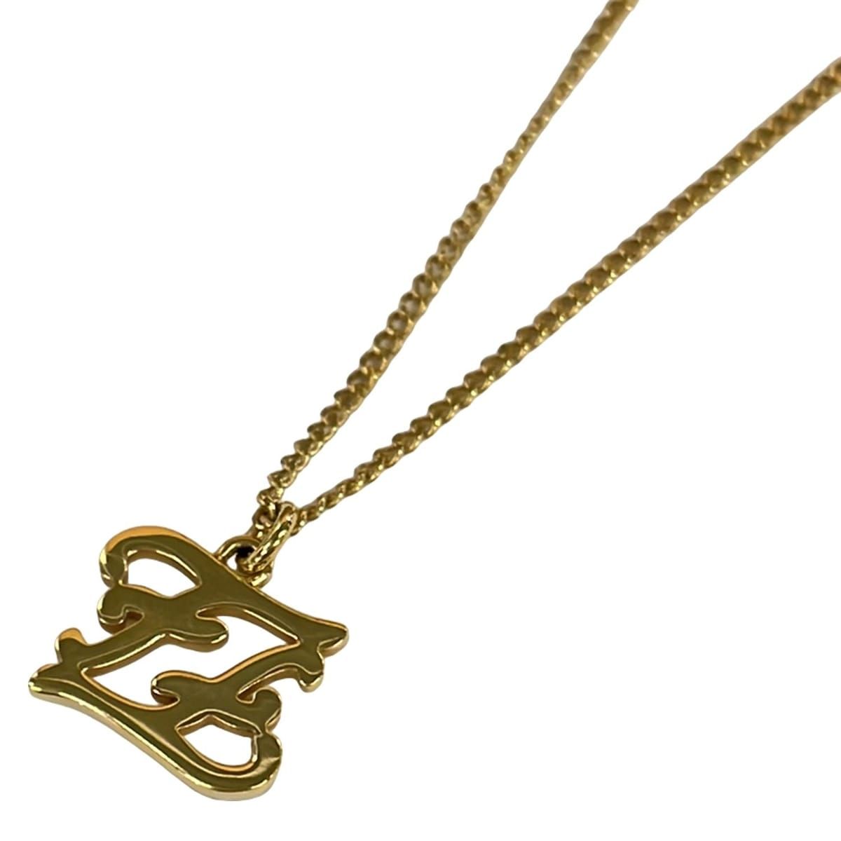 ネックレス フェンディ FENDI カーリグラフィ ネックレス美品 FENDI 