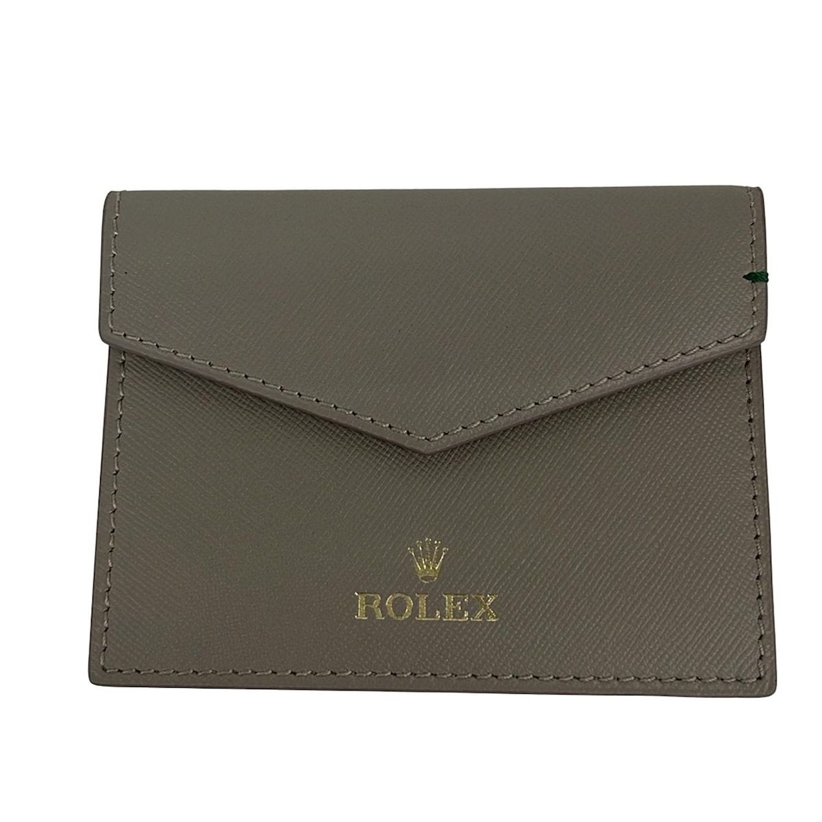 ROLEX(ロレックス) カードケース - グレーベージュ ノベルティ レザー