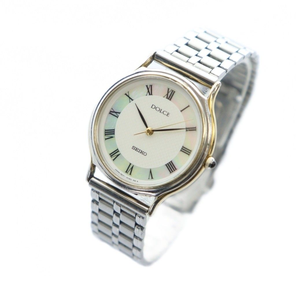 セイコー SEIKO 5E31-6D60 DOLCE 腕時計 ウォッチ クォーツ ローマン