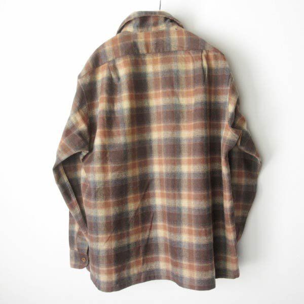 70s USA製 PENDLETON チェック柄 ボードシャツ XL ペンドルトン ウール