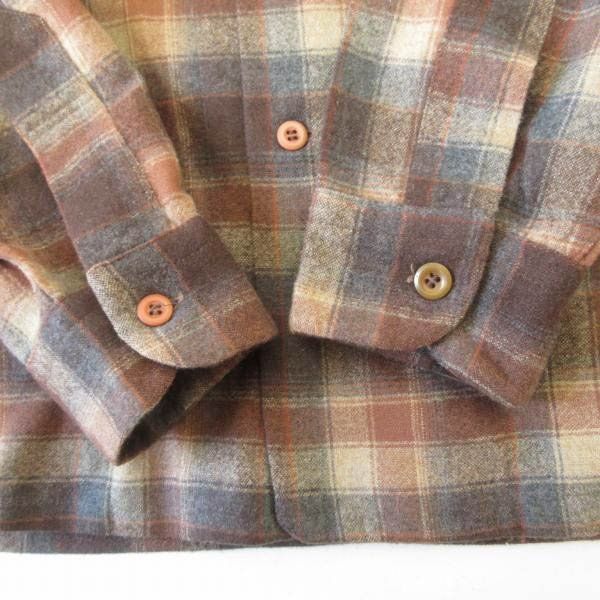 70s USA製 PENDLETON チェック柄 ボードシャツ XL ペンドルトン ウール