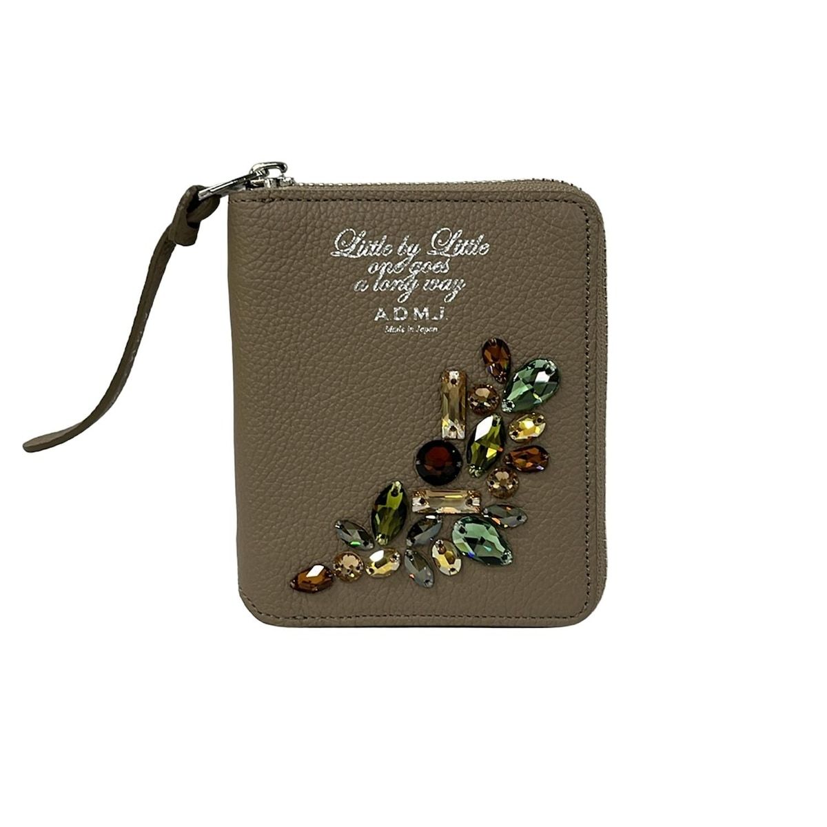 アクセソワ・ドゥ・マドモワゼル 2つ折り財布美品 - ベージュ ラウンド