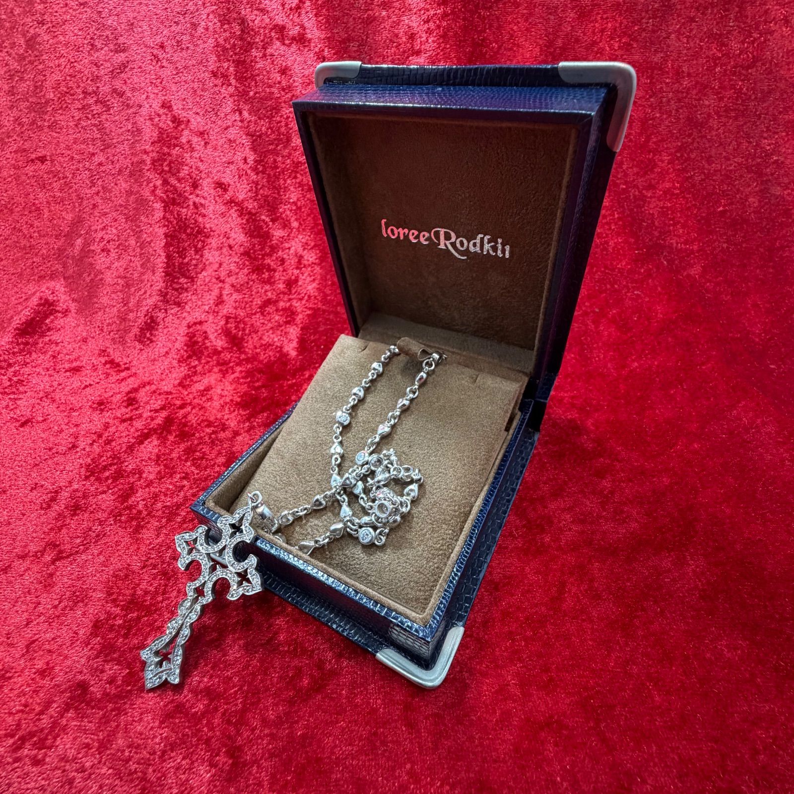 美品 ノートルダムクロス ネックレス 21.4g x41cm ローリーロドキン 