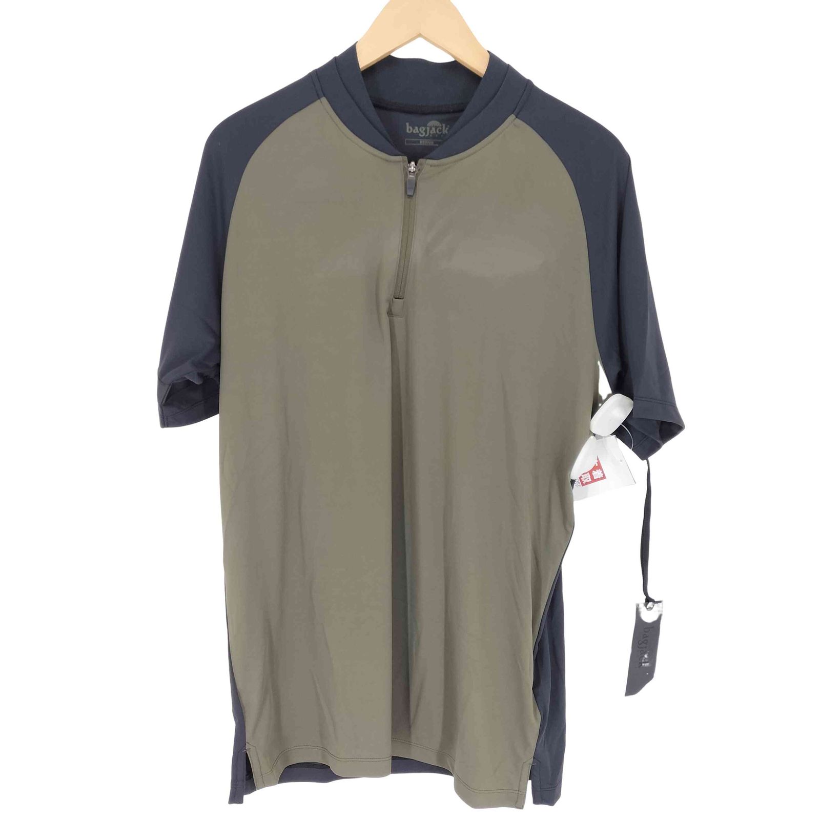 バッグジャック BAGJACK GOLF フロントジップポロシャツ メンズ M 