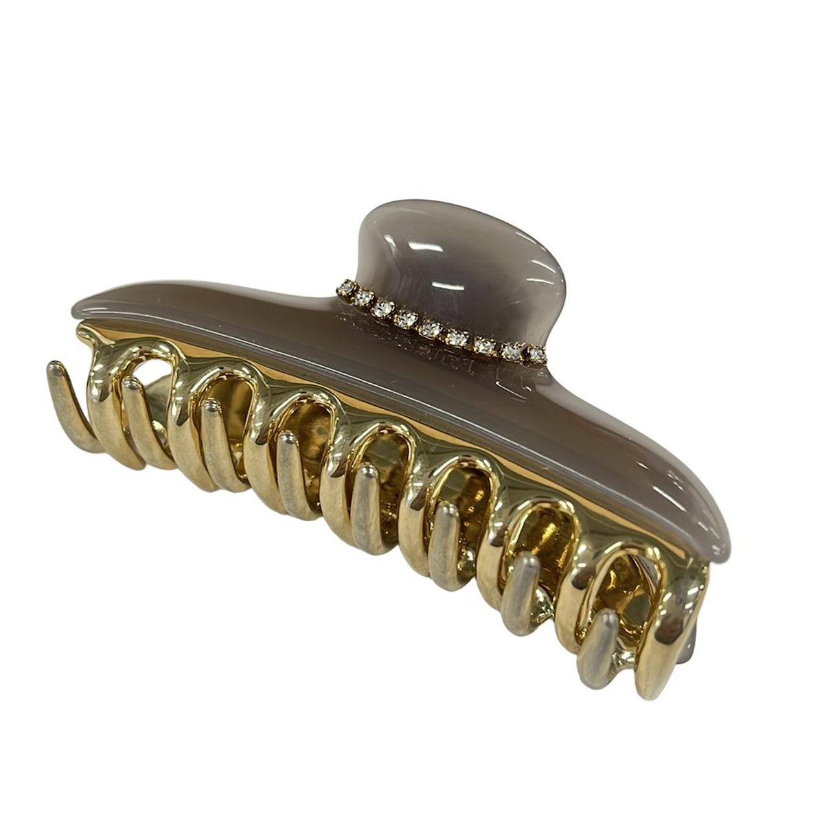 acca(アッカ) アクセサリー美品 - ゴールド×グレー ヘアクリップ