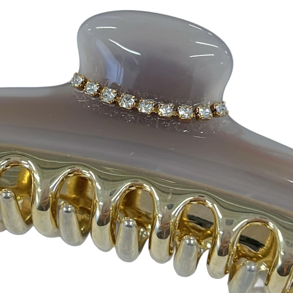 acca(アッカ) アクセサリー美品 - ゴールド×グレー ヘアクリップ