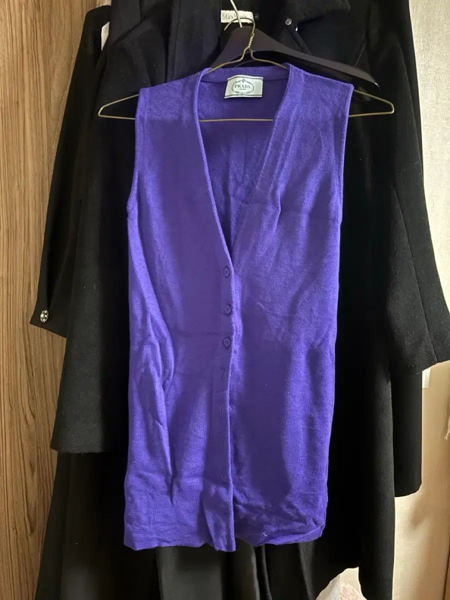 PRADA プラダ 紫 ニット ベスト 新品 【公式通販】