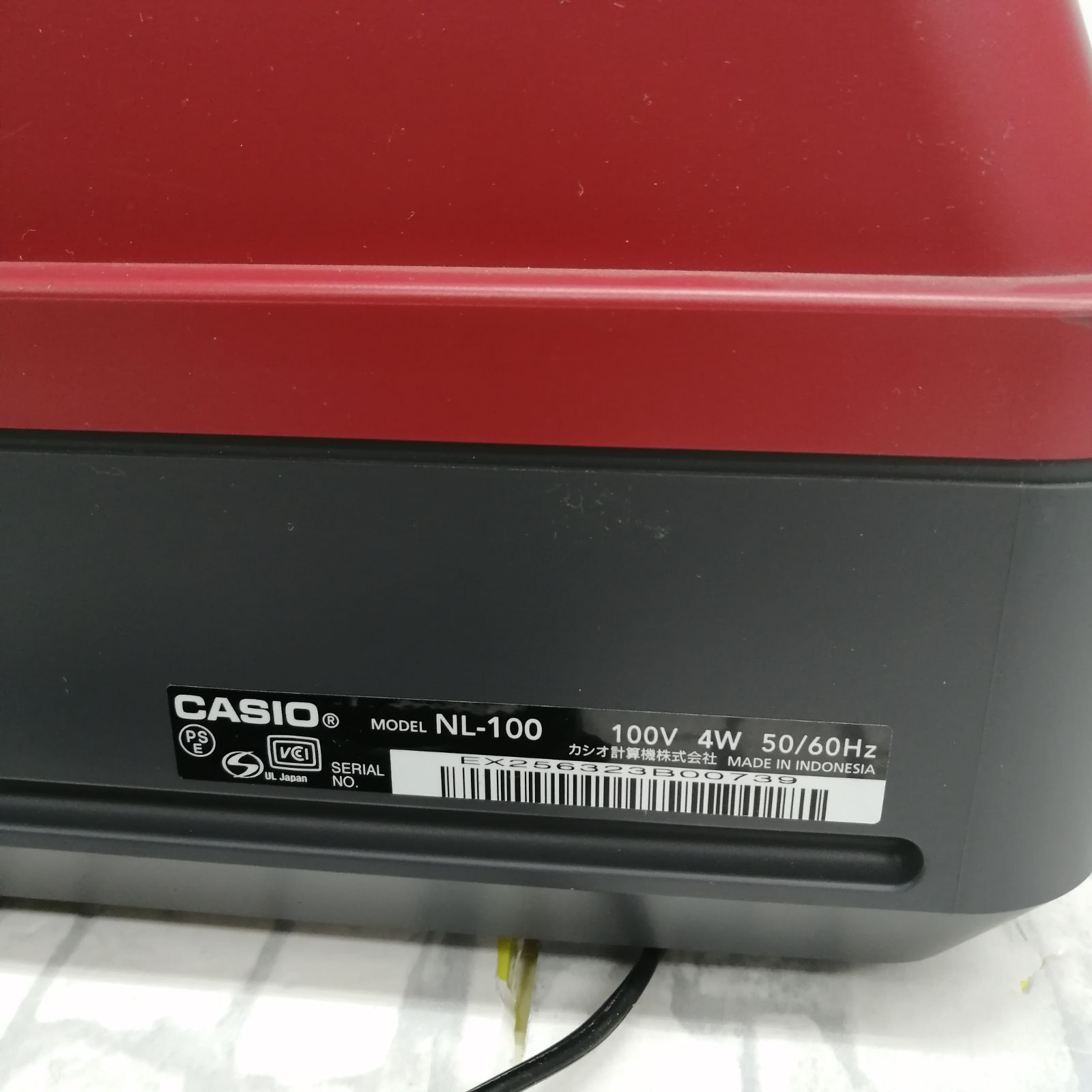 動作品】カシオ レジスター nl-100 レッド M1836-hm72h - メルカリ