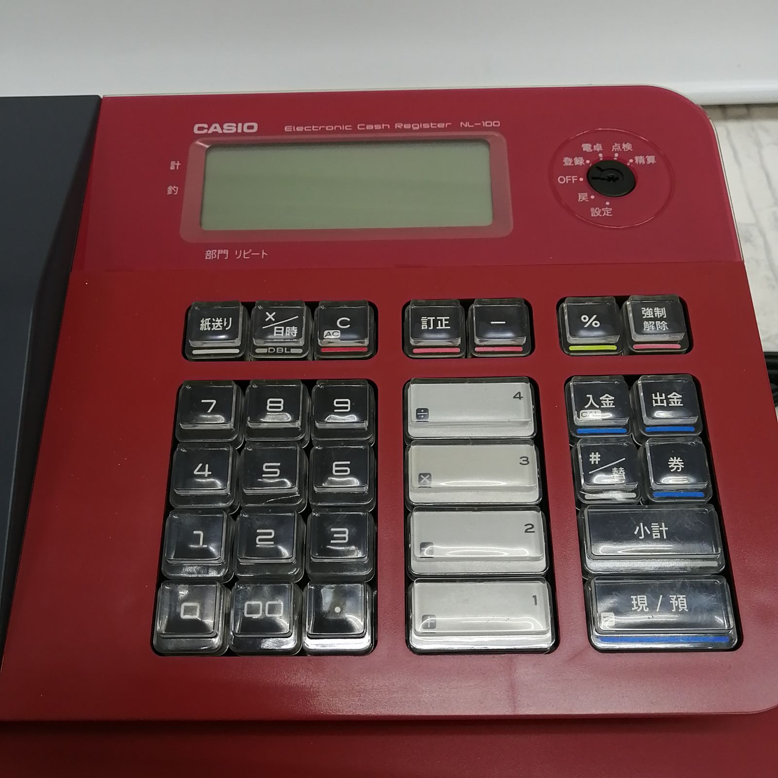 動作品】カシオ レジスター nl-100 レッド M1836-hm72h - メルカリ