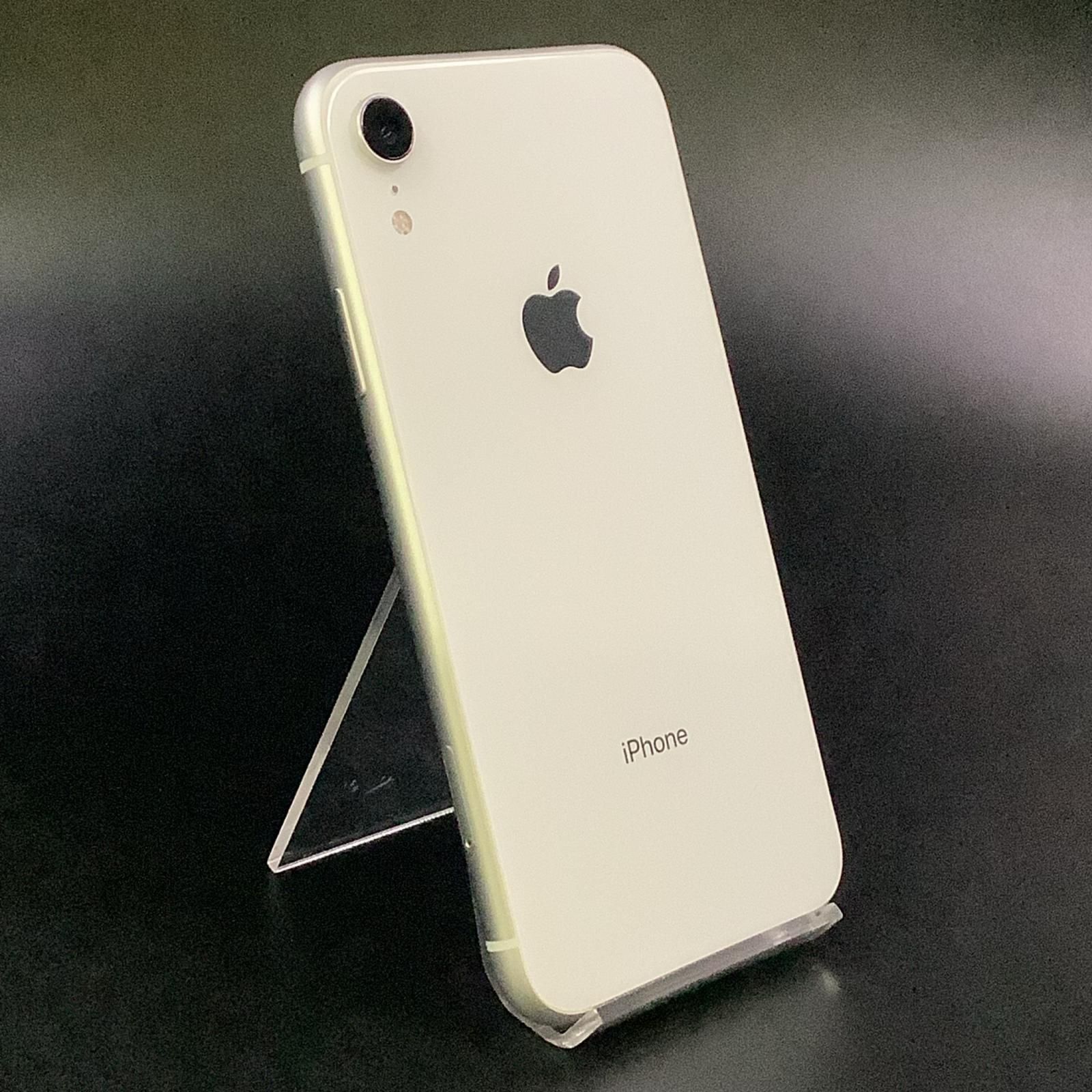 iPhone XR 64GB ホワイト SIMフリー 白ロム 動作確認済 79%【全額返金