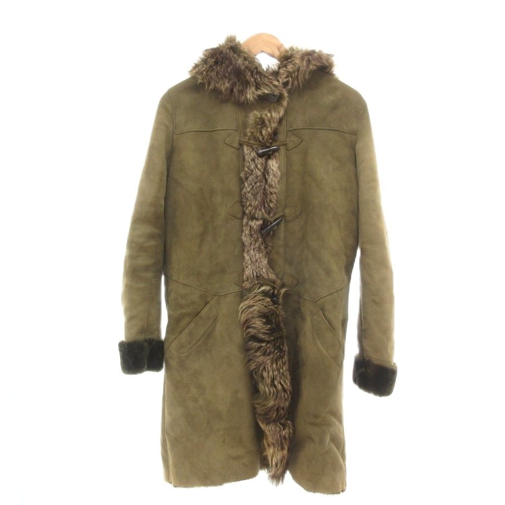 ポーダンヌ Peau D'ane ムートンダッフルコート 羊革 ファー フランス
