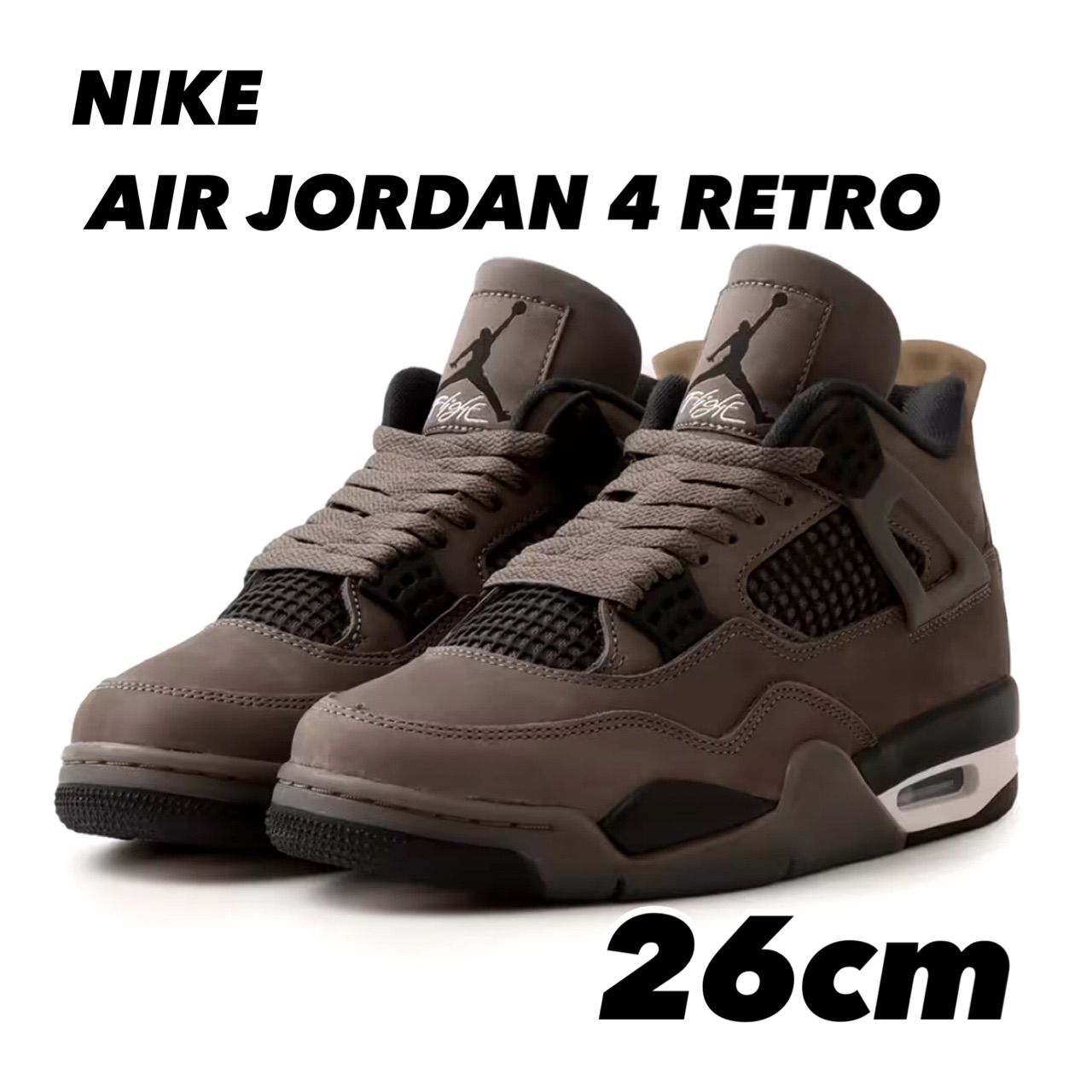 ジョーダン4レトロ　29センチ NIKE AIR JORDAN 4 RETRO エア ジョーダン 4 レトロ CAVE STONE/BLACK