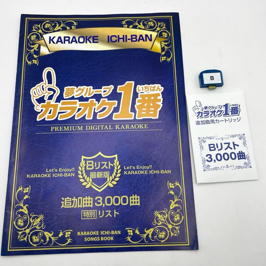 Bリスト 夢グループ カラオケ1番 追加曲用カートリッジ Bリスト3,000
