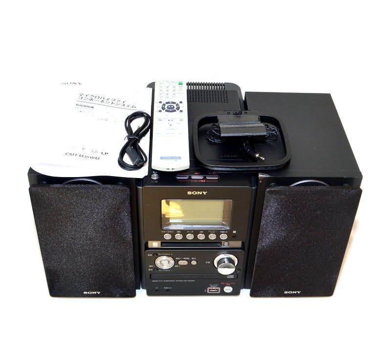 SONY ソニー　CMT-M35WM（ HCD-M35WM）ミニコンポ　ブラック オーディオ機器 SONY ソニー CMT-M35WM（ HCD-M35WM）ミニコンポ 黒