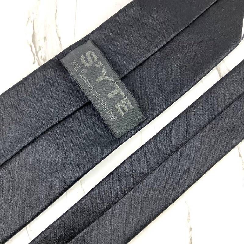 美品 S'YTE Yohji Yamamoto ヨウジヤマモト ネクタイ ドクロ 騙し絵