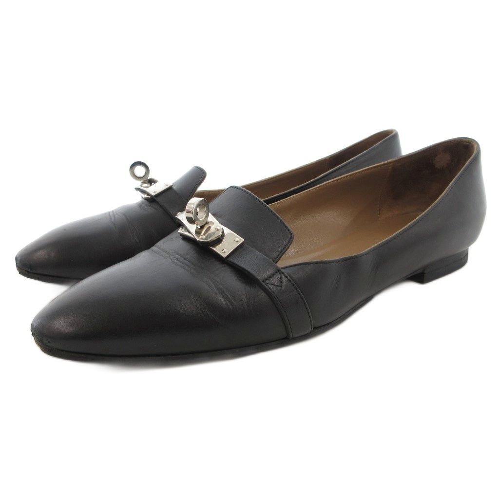 エルメス HERMES ビルバオ ケリー金具 オペラシューズ パンプス