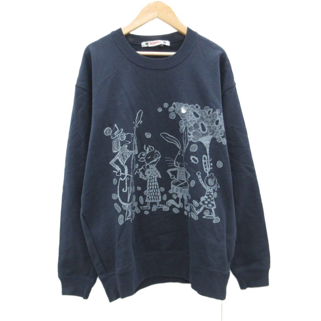 アルベロベロ ALBEROBELLO olleborebla トレーナー L 紺 ネイビー
