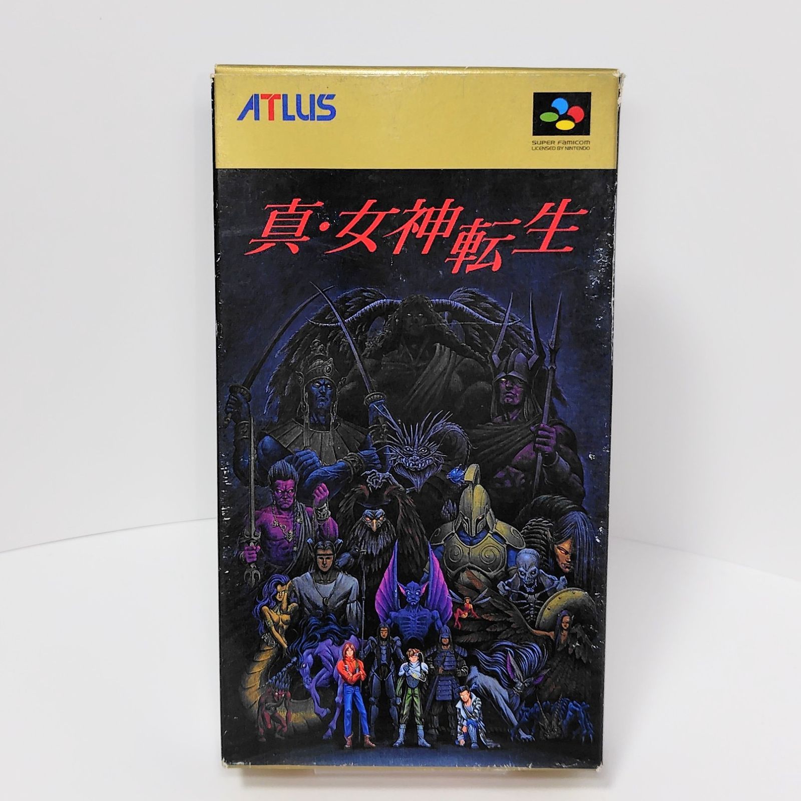 アトラス SFC 真・女神転生 スーパーファミコン 箱 説明書 付き 金子一
