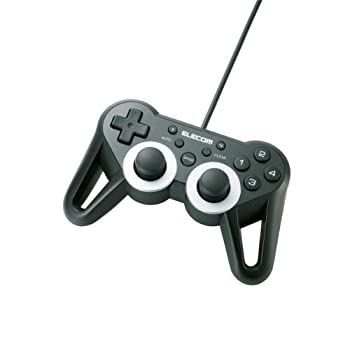 【中古-非常に良い】【2010年モデル】エレコム ゲームパッド USB接続 12ボタンアナログスティック搭載 振動/連射 高耐久 【ファイナルファンタジーXIV: 新生エオルゼ