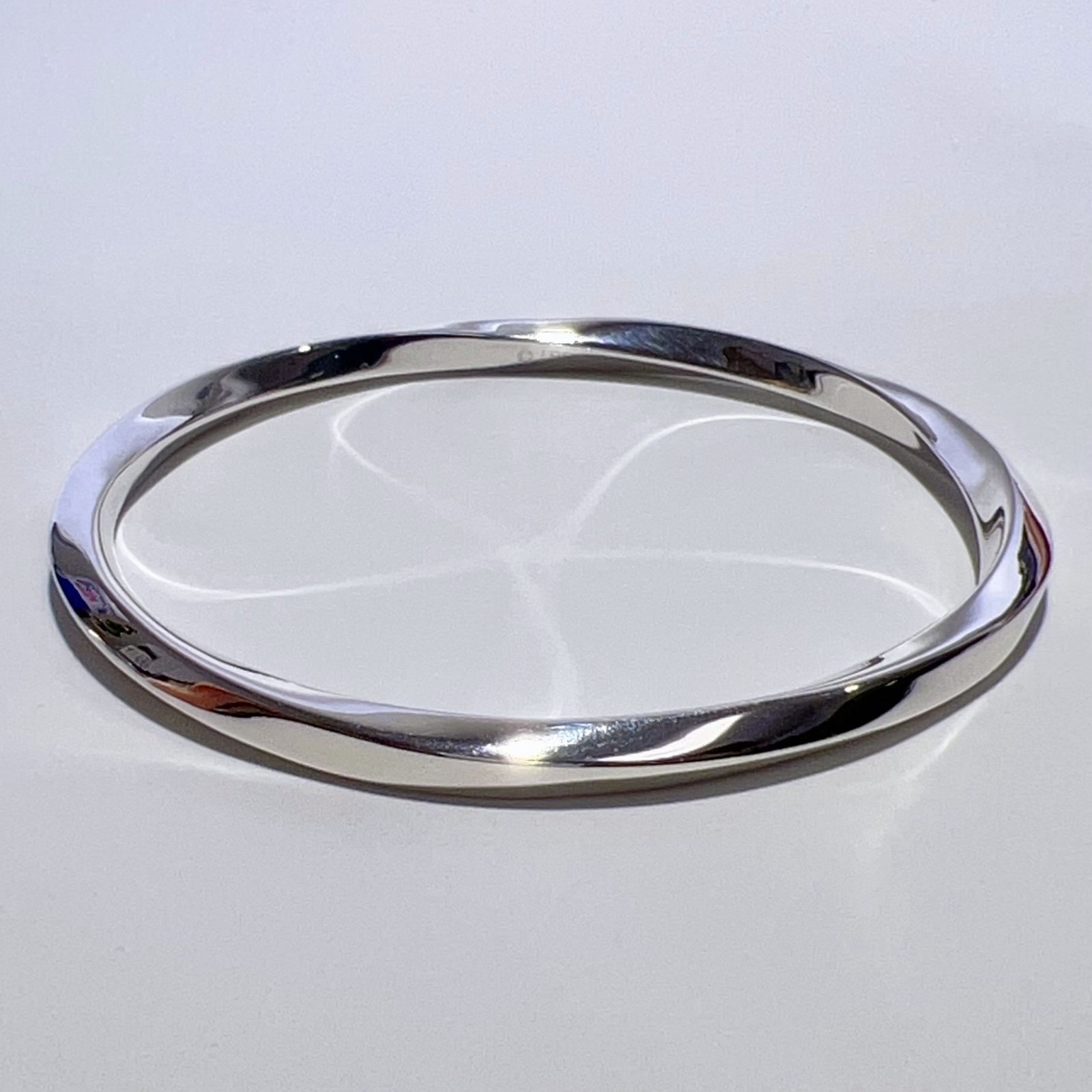 TIFFANY&Co. ティファニー SV925 ツイスト ブレスレット バングル 72mm 