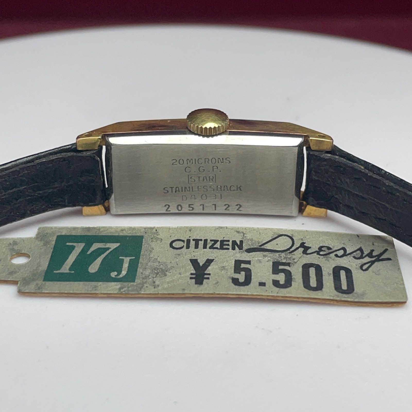 OH済未使用】CITIZEN シチズン ドレッシー 手巻 純正革ベルト・尾錠 