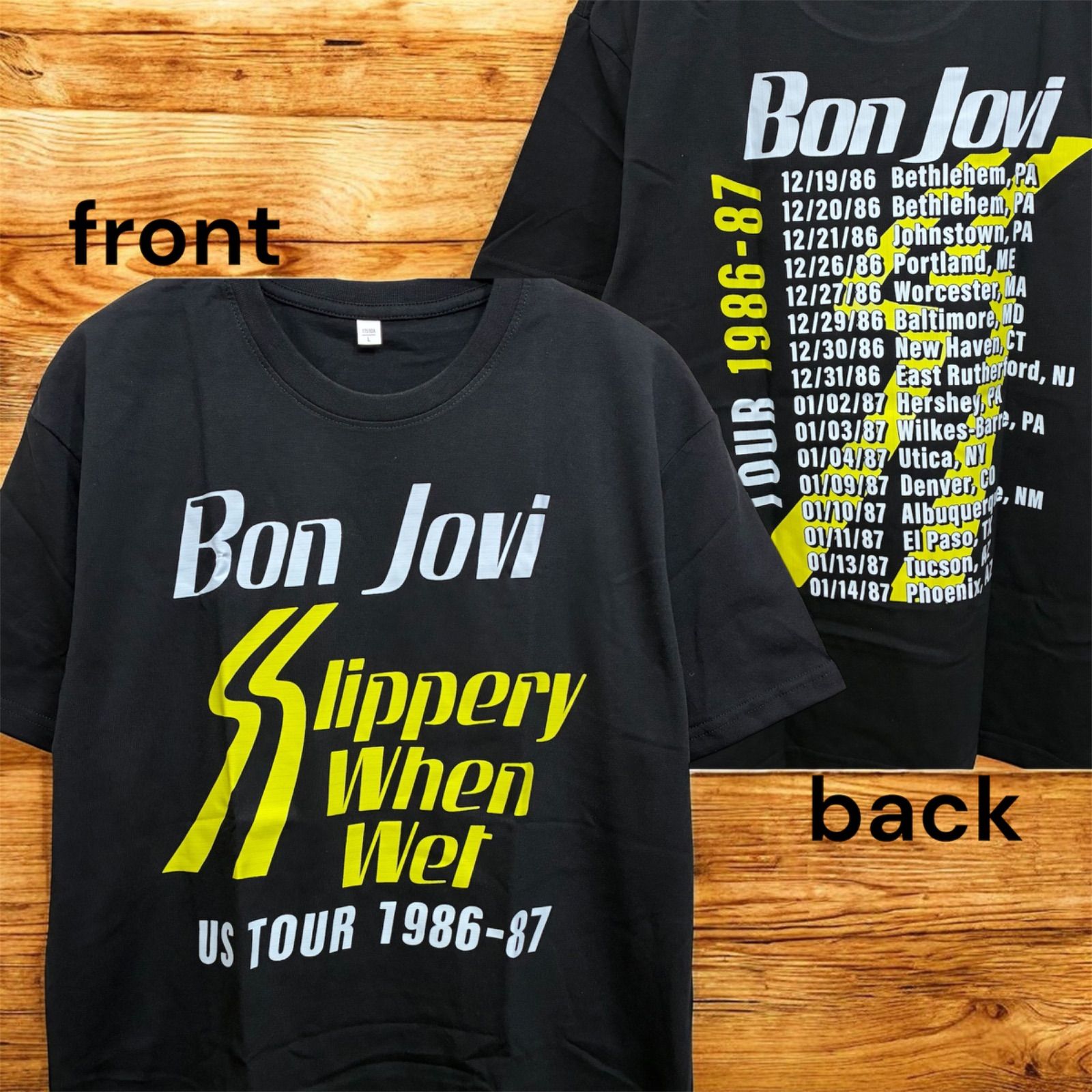 新品 ボンジョヴィ Bon Jovi バンドTシャツ ミュージックTシャツ