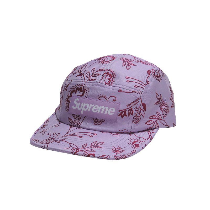 新品同様 SUPREME シュプリーム 25SS FLORAL JACQUARD CAMP CAP