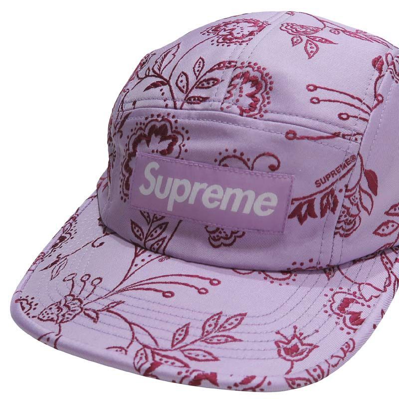 新品同様 SUPREME シュプリーム 25SS FLORAL JACQUARD CAMP CAP