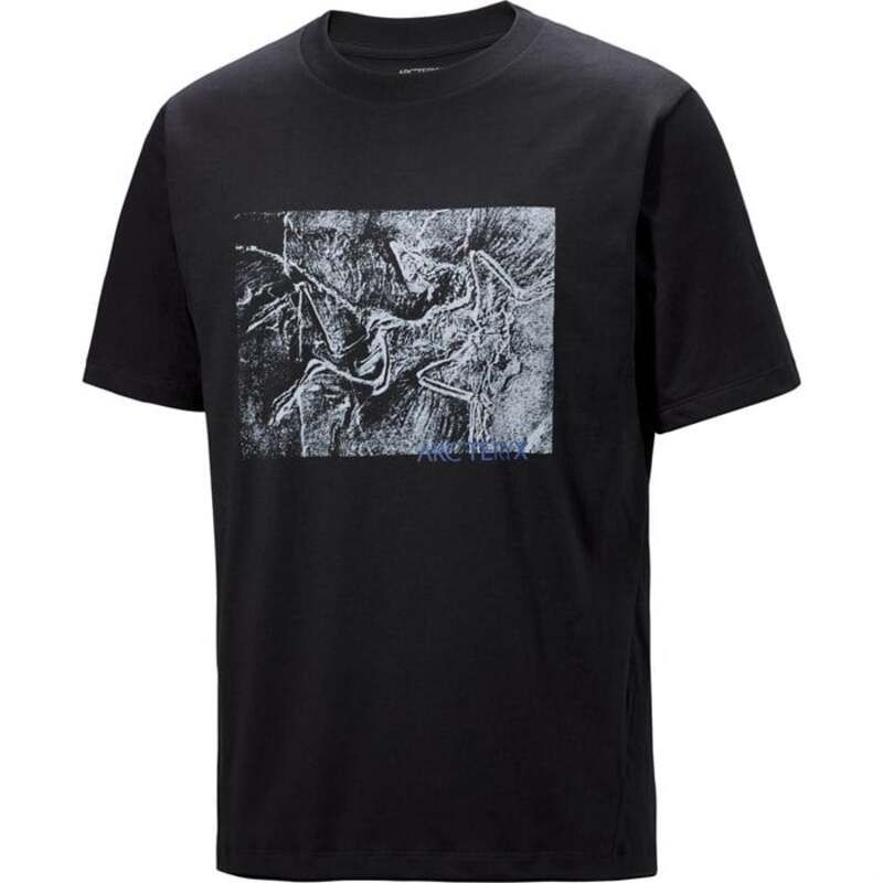 アークテリクス メンズ トップス シャツ 半袖 コットン グラフィック Arcteryx Kragg Cotton Lithographica ShortSleeve TShirt Mens Black ブラック