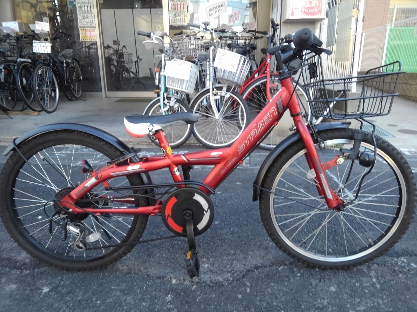 引き取り限定！(名古屋市昭和区)中古子供自転車3970 22インチ 6