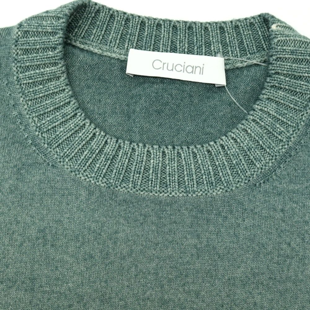 中古】クルチアーニ CRUCIANI ガーメントダイ ウール クルーネック